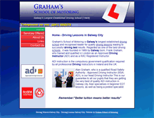 Tablet Screenshot of grahamschoolofmotoring.ie